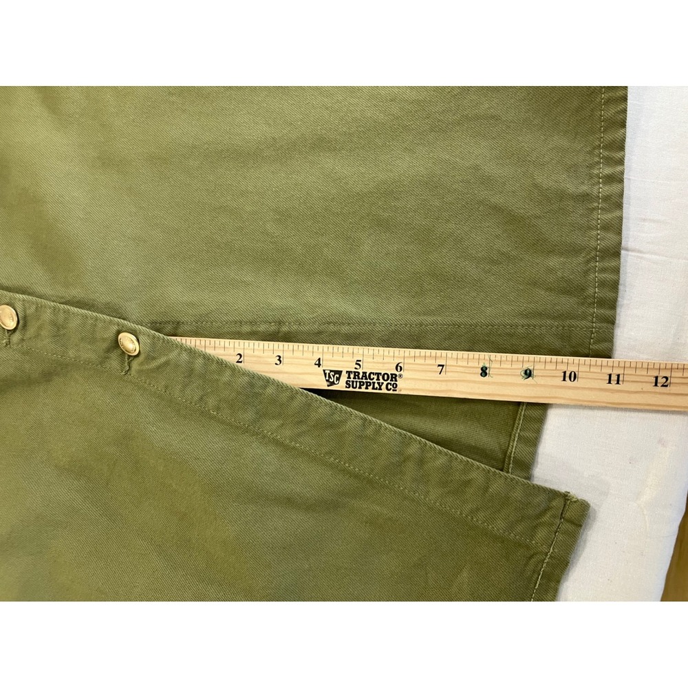 Michael Kors Womens Olive Green Cotton Button Front Midi Pencil Skirt Size 12 - Picture 4 of 9